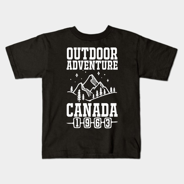 Outdoor adventure canada 1963  T Shirt For Women Men Kids T-Shirt by QueenTees